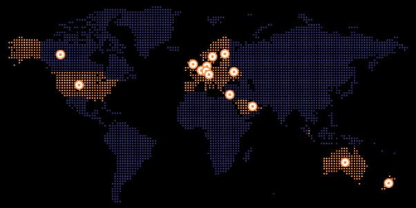 UDS Systems clients map (Microsoft solutions IT company)