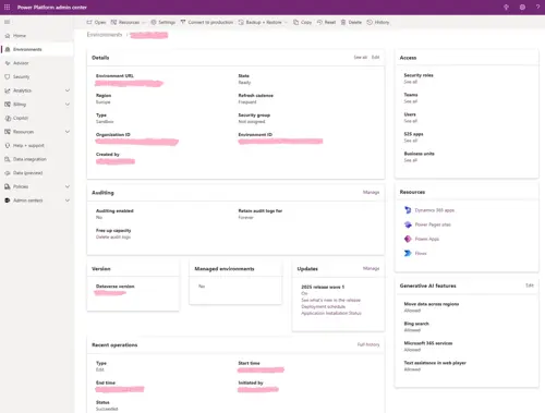 what is sandbox Environments in Dynamics 365