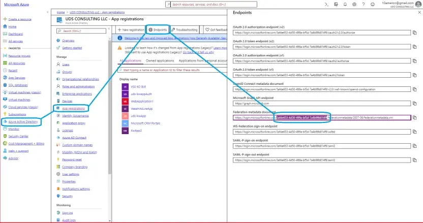 Dynamics 365 Reports and Data Export Add-Ons - Azure Portal