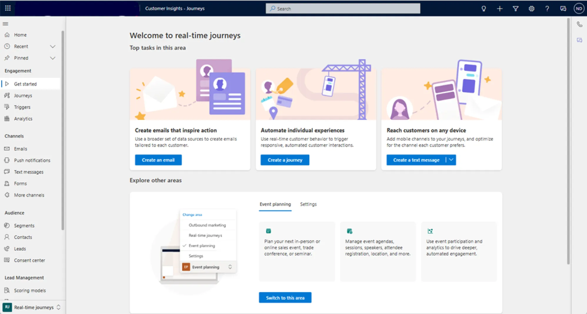Real Time Marketing In Dynamics 365 - overview