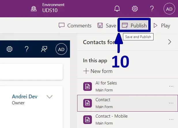 Add and remove application forms in Dynamics 365 - The Step-by-Step Process