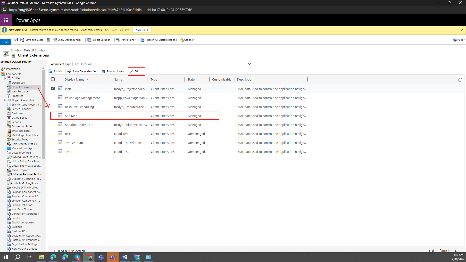 How to Edit the Sitemap and Add Items to the Menu with Power Apps - Default Sitemap in Advanced Settings