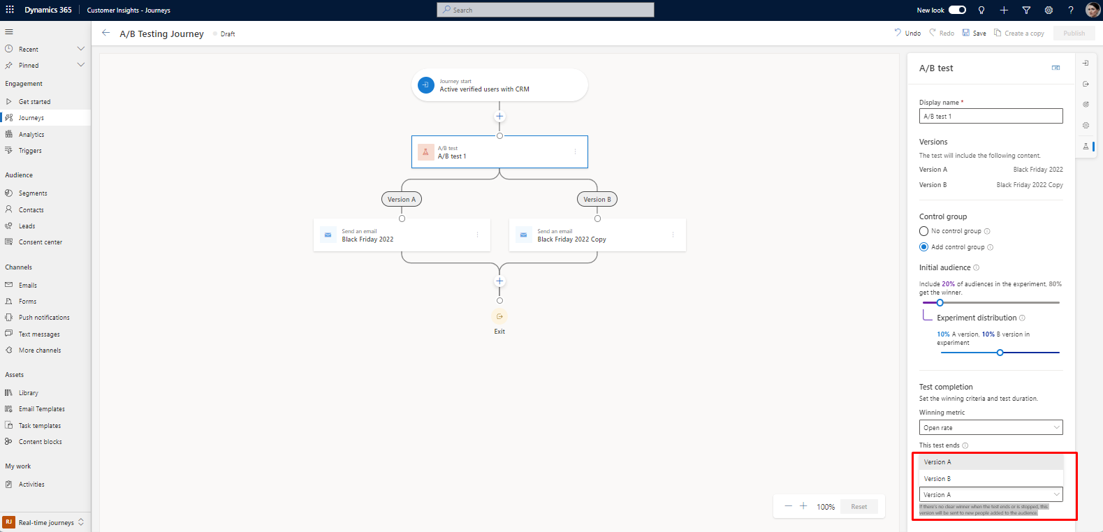A/B Testing for Segment-Based Journeys in Dynamics 365 - Step-by-Step Guide