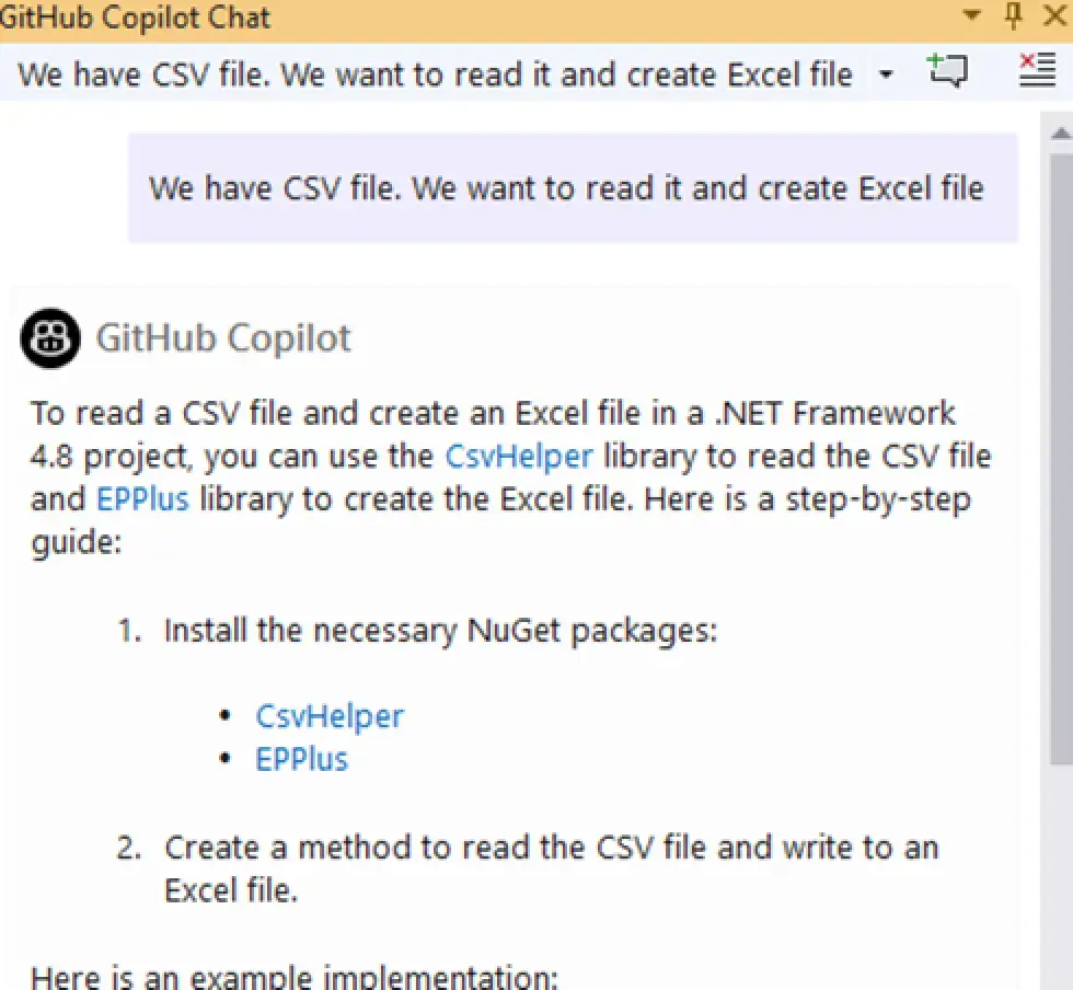 how to write code with GitHub Copilot