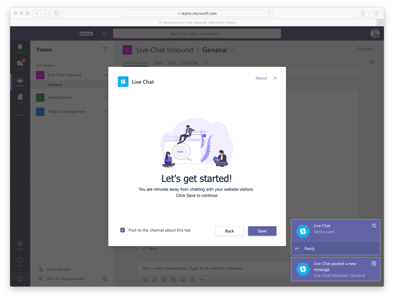 How to Add Live Chat for Microsoft Teams - guide