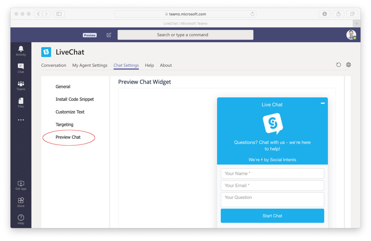 How to Add Live Chat for Microsoft Teams - step-by-step guide