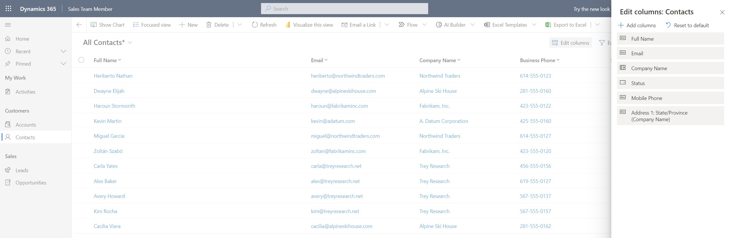 how to Add/Delete/Rearrange Columns in Dynamics 365 Personal View