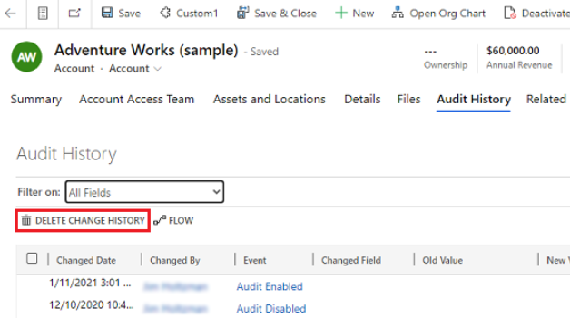 How To Delete Audit Logs in Microsoft Dynamics 365 - Deleting audits for a specific record