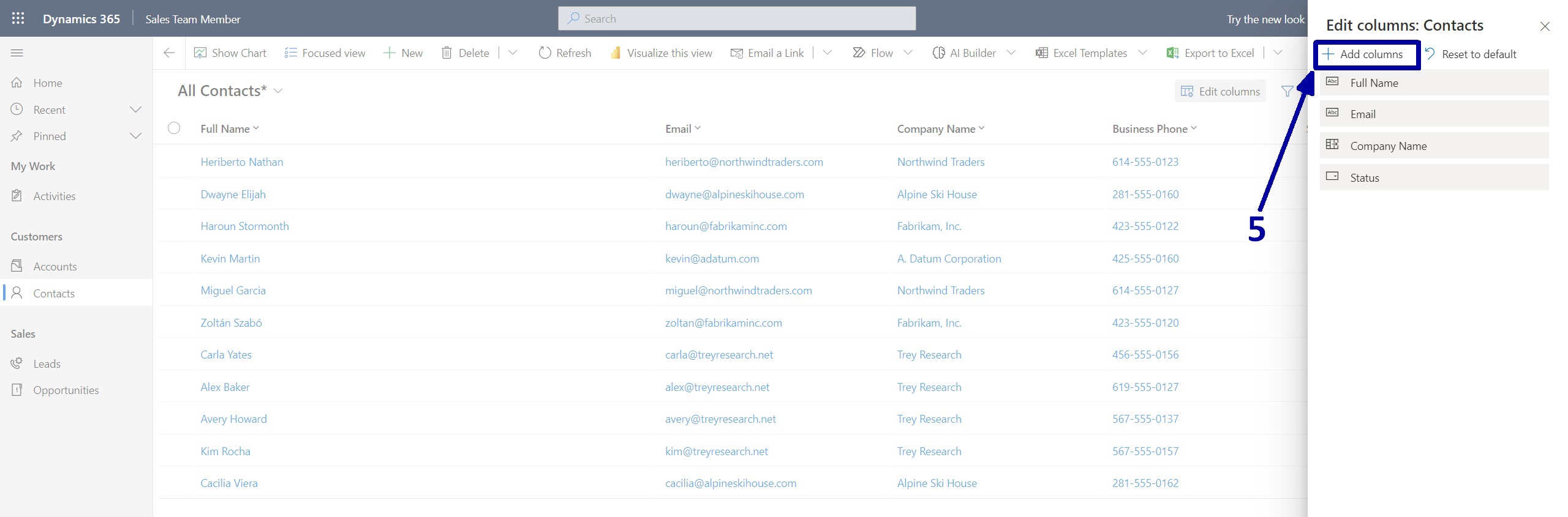 how to Add/Delete/Rearrange Columns in Dynamics 365 Personal View
