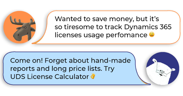 UDS License Calculator - add on to quickly calculate the costs the company will spend for CRM