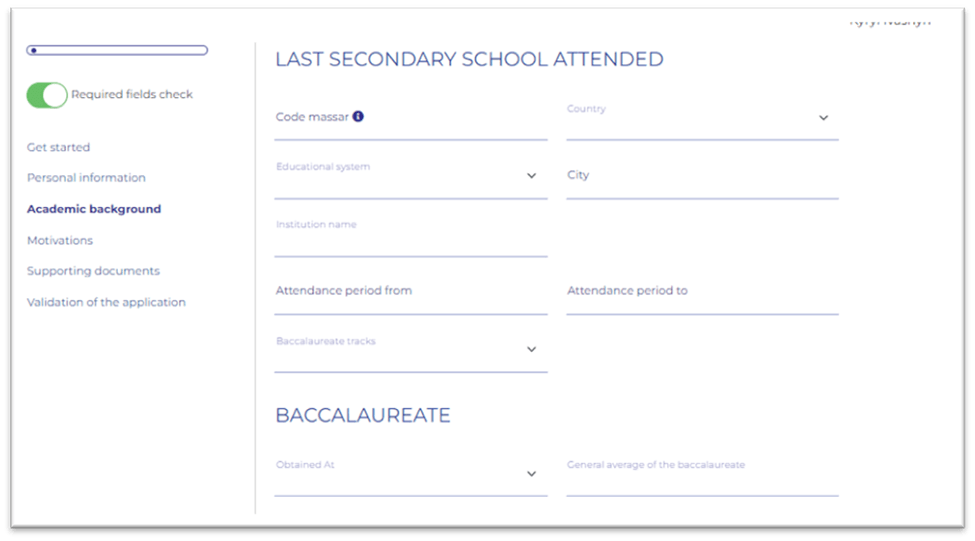 development of a comprehensive Student Recruitment Portal and CRM system - Academic background