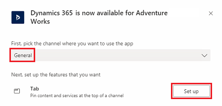 How To Integrate Dynamics 365 And Microsoft Teams - connect an app record to channel in Team