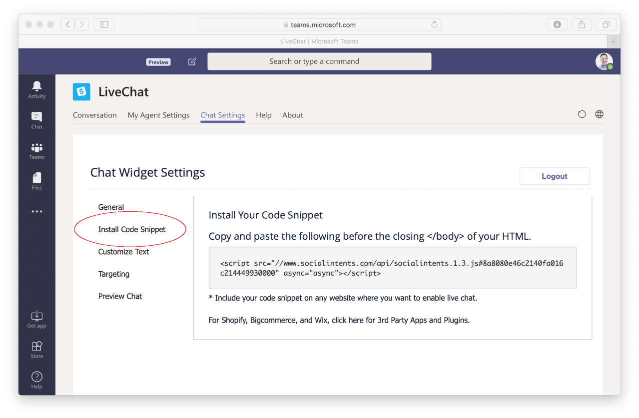 How to Add Live Chat for Microsoft Teams - step-by-step guide