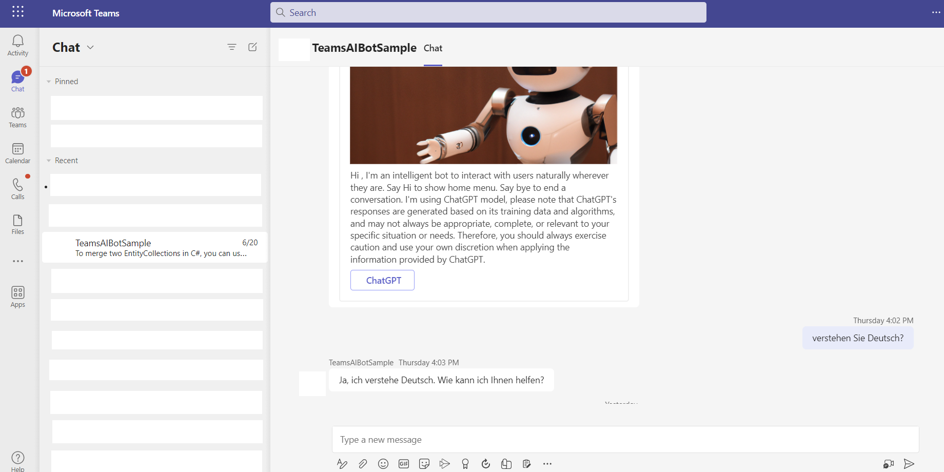 The Power of ChatGPT Enhance Microsoft Teams with Azure OpenAI Service Integration - embed ChatGPT into Microsoft Teams