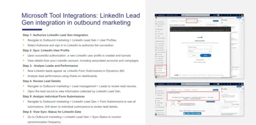 Dynamics 365 Customer Insights Integrations - Microsoft Tool Integrations - Linkedin