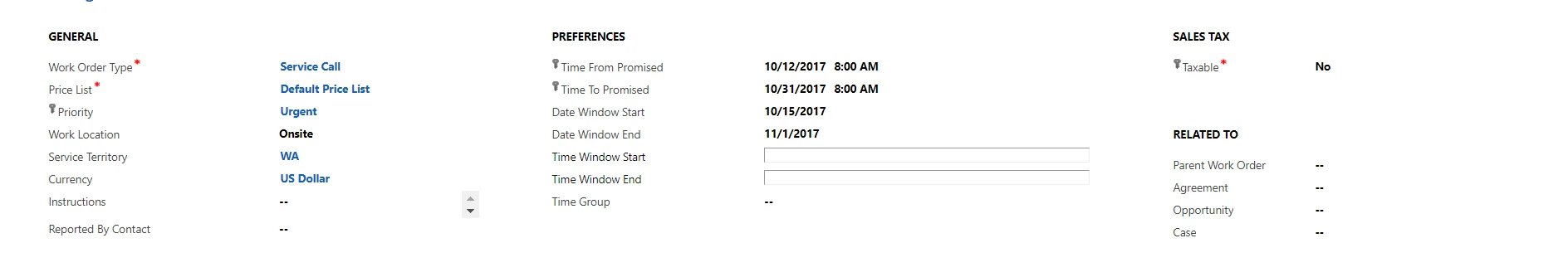 How MS Dynamics 365 Field Service Works - Preferences