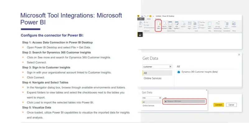 Dynamics 365 Customer Insights Integrations - Microsoft Tool Integrations - Microsoft Power BI