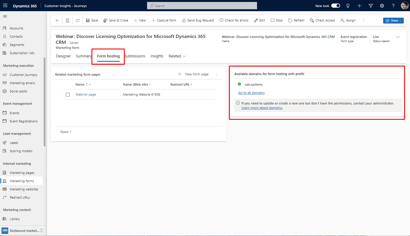 Embedding Dynamics 365 Customer Insights - Journeys Form on External Pages - Step-by-step guide