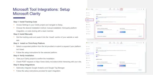 Dynamics 365 Customer Insights Integrations - Microsoft Tool Integrations - Setup Microsoft Clarity