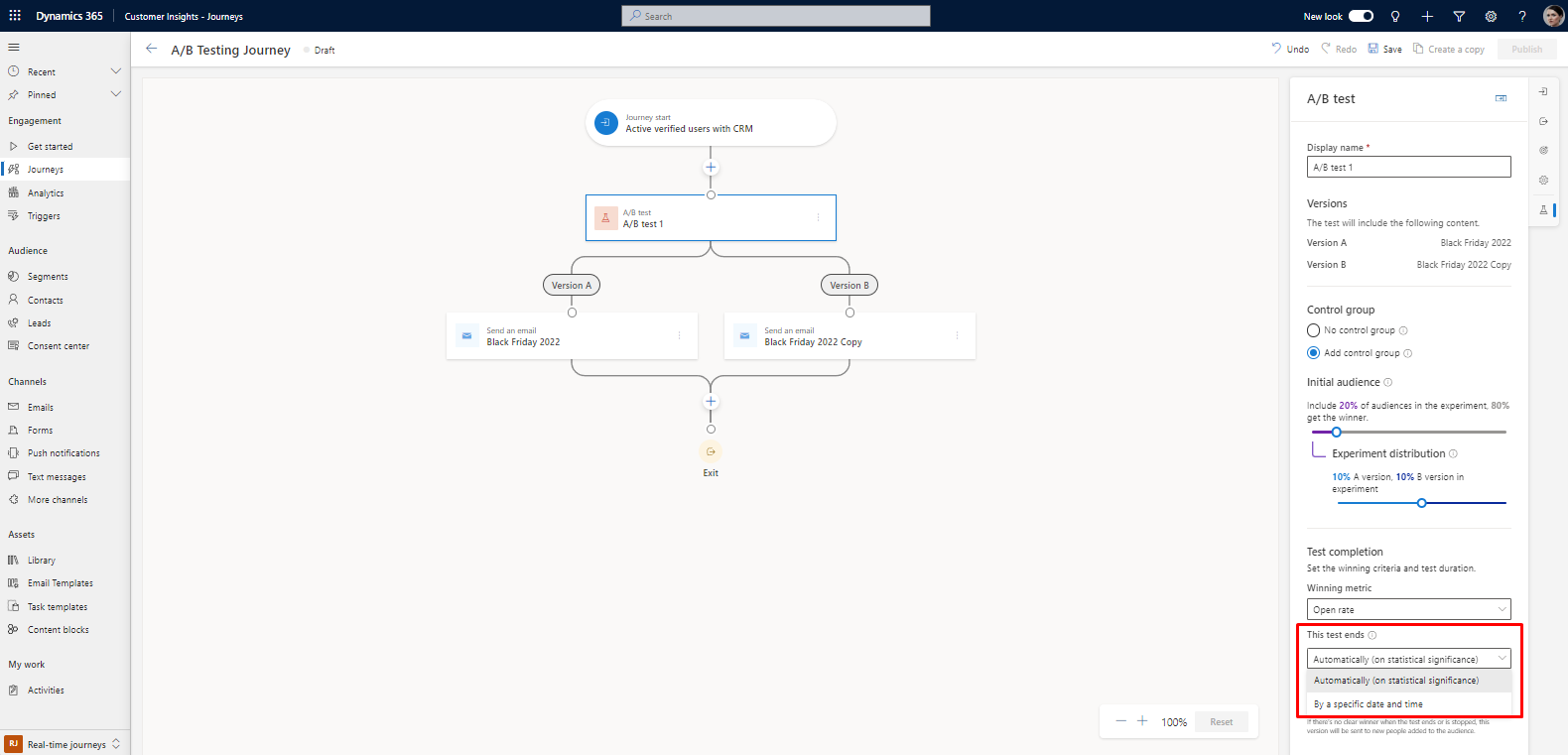 A/B Testing for Segment-Based Journeys in Dynamics 365 - Step-by-Step Guide