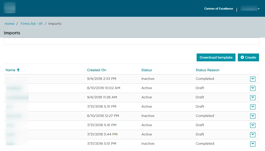 Bulk import - Accounting Client Portal based on D365