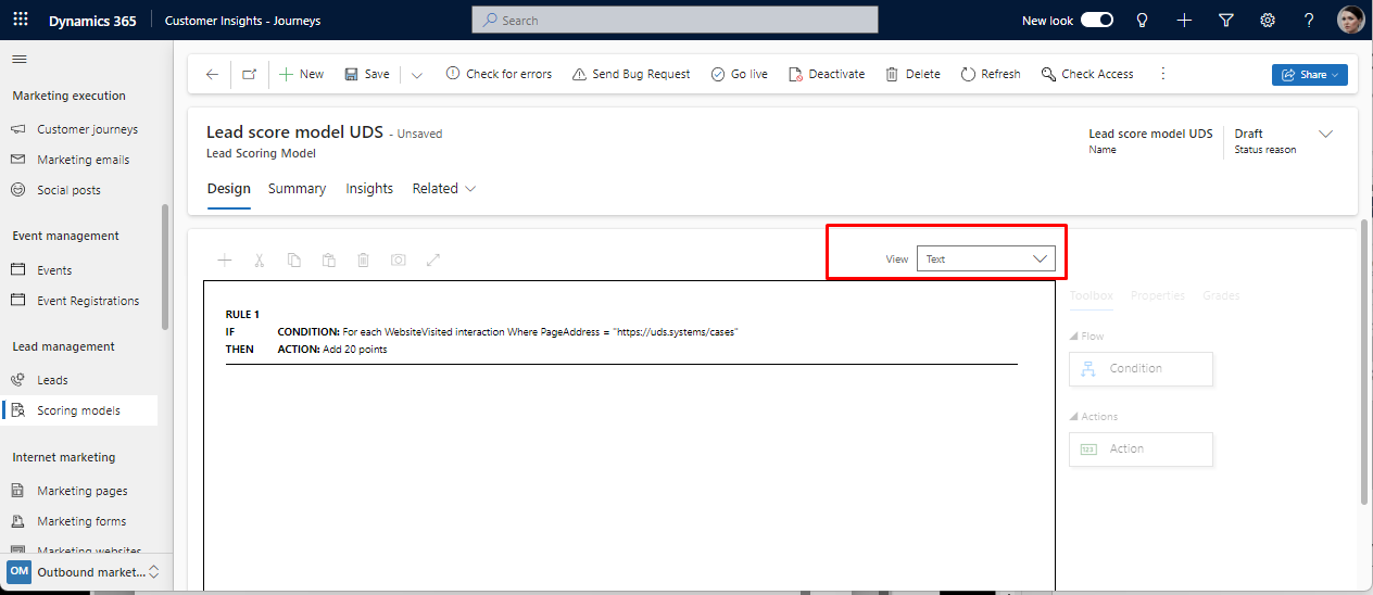 Create, View, and Manage Lead-Scoring Models in Dynamics 365 - tutorial