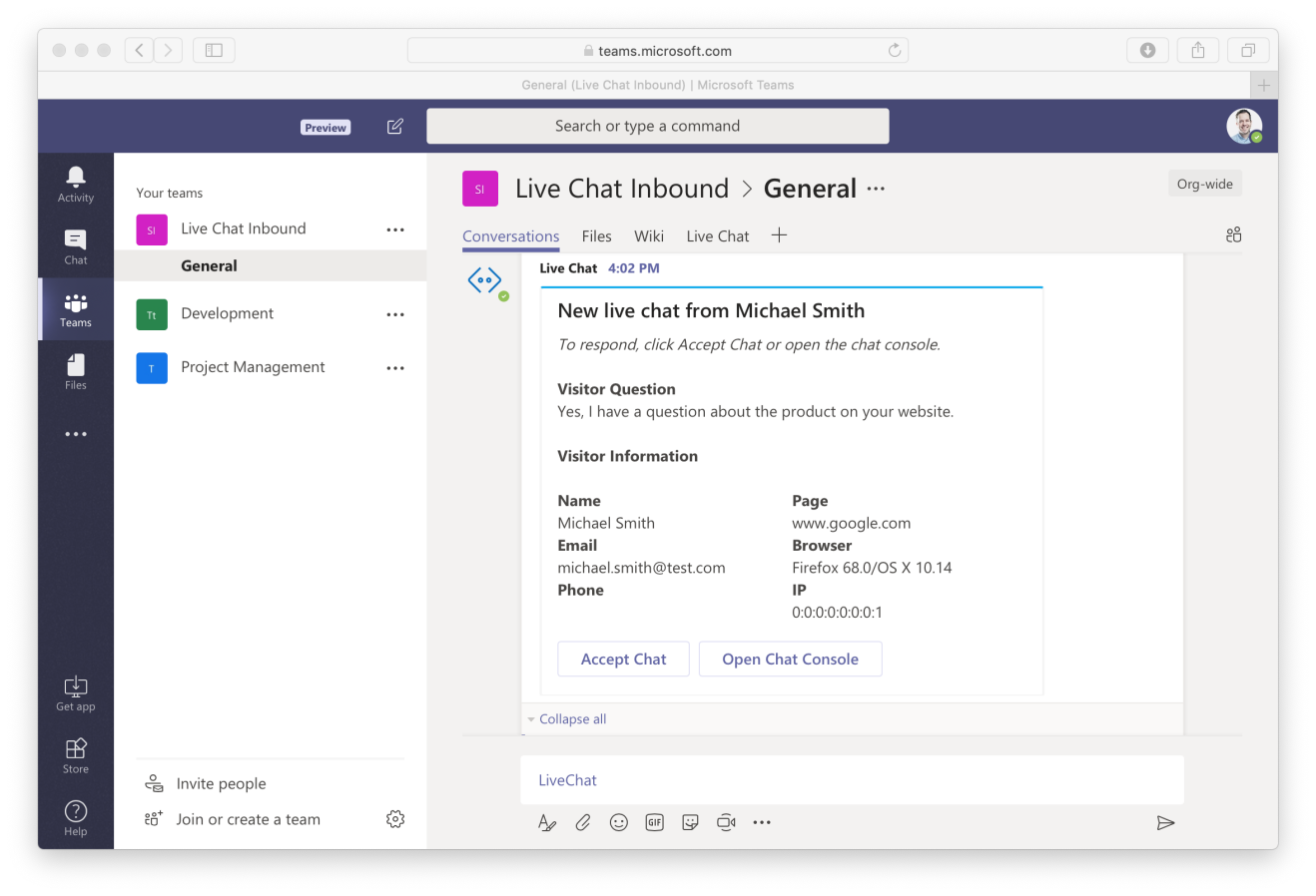 How to Add Live Chat for Microsoft Teams - step-by-step guide