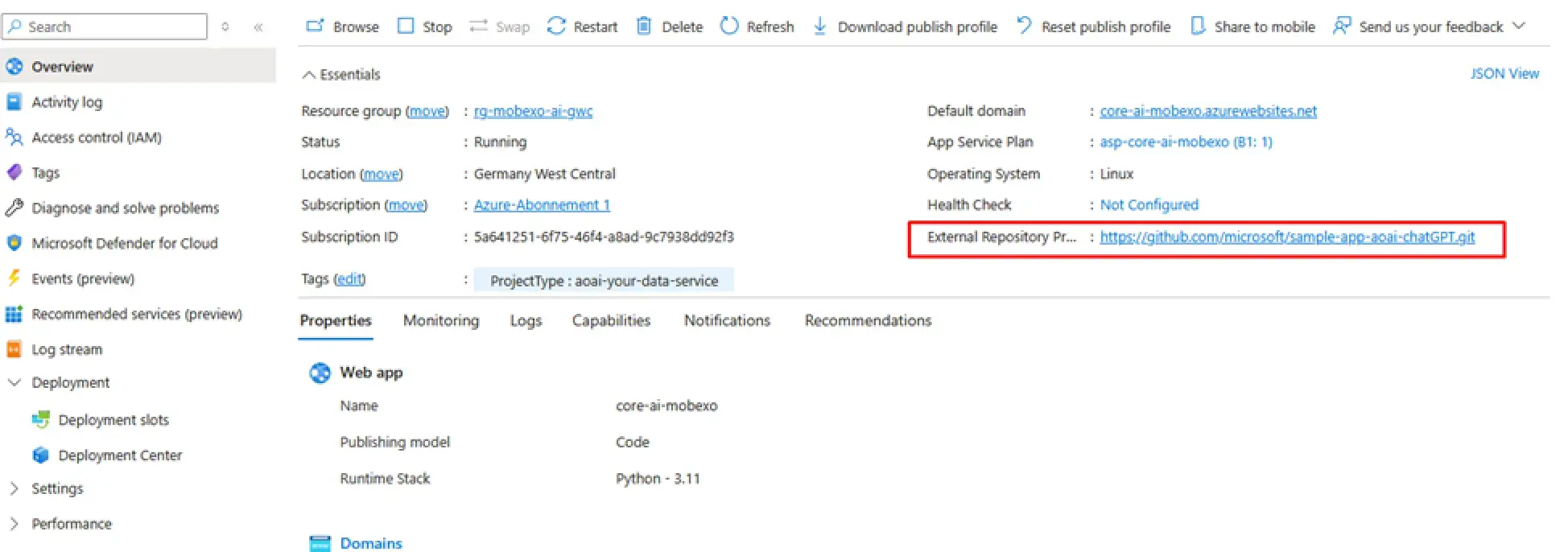 Knowledge Base Document Management in Azure Open AI