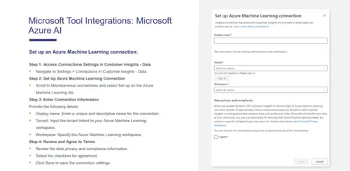 Dynamics 365 Customer Insights Integrations - Microsoft Tool Integrations - Microsoft Azure AI