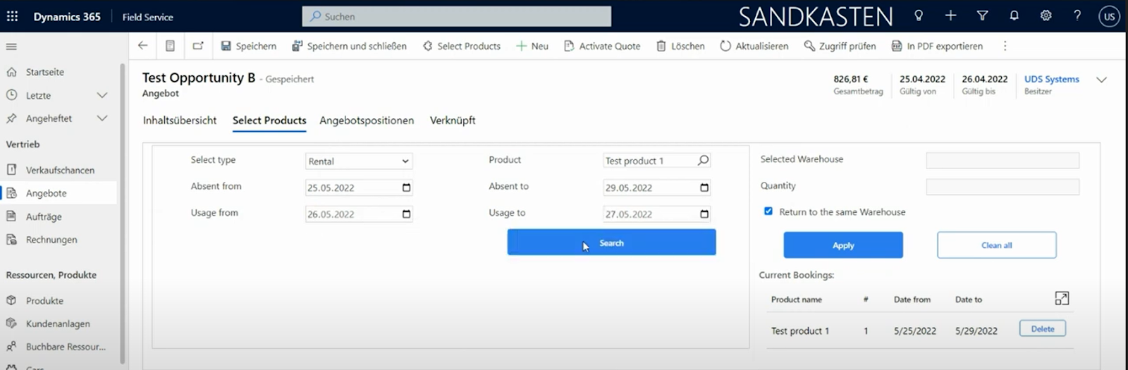 Leveraging Microsoft Dynamics 365 Field Service - enhanced Quote and Opportunity with custom PCF