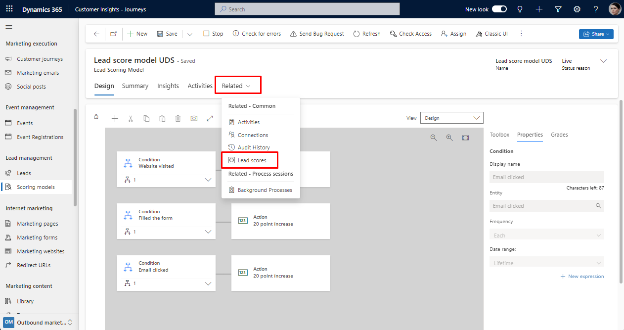 Create, View, and Manage Lead-Scoring Models in Dynamics 365 - tutorial