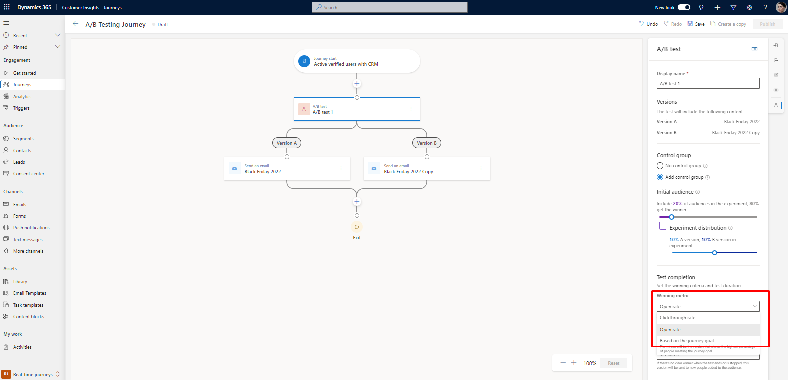 A/B Testing for Segment-Based Journeys in Dynamics 365 - Step-by-Step Guide
