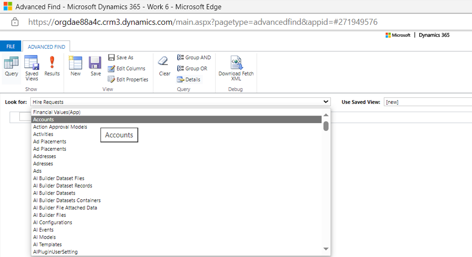 How to Create a Personal View in Microsoft Dynamics 365 (Classic Interface) - tutorial