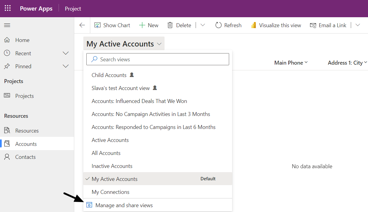 How To Share Personal View in Dynamics 365 - guide and example