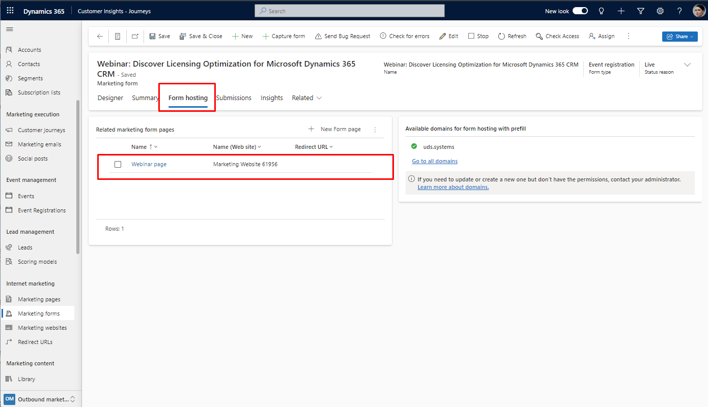 Embedding Dynamics 365 Customer Insights - Journeys Form on External Pages - Step-by-step guide