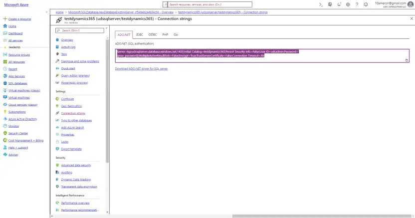 Dynamics 365 Reports and Data Export Add-Ons - coping connection string