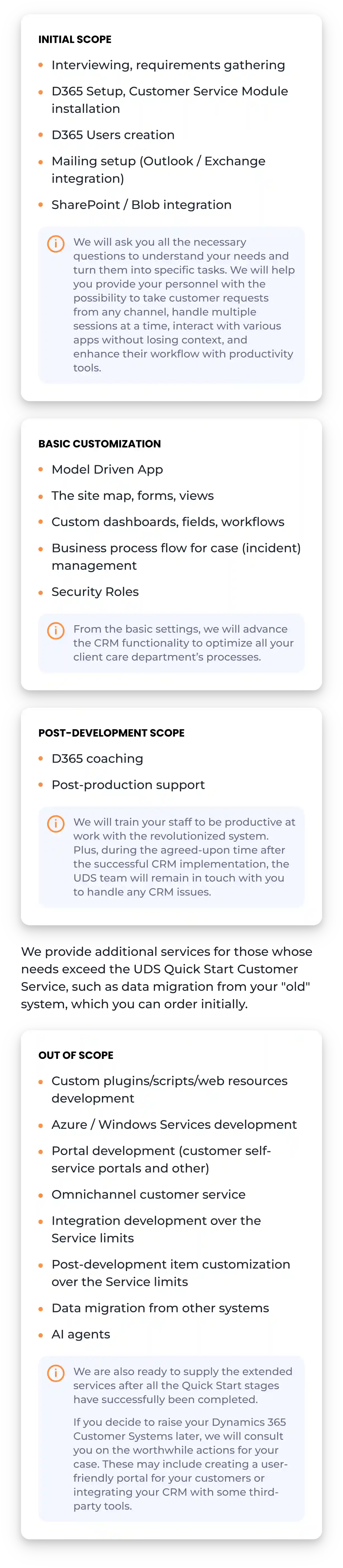 implement Dynamics 365 Customer Service quickly - Quick Start service from UDS