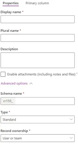 How to Create a Table in the Dataverse - step-by-step instructions