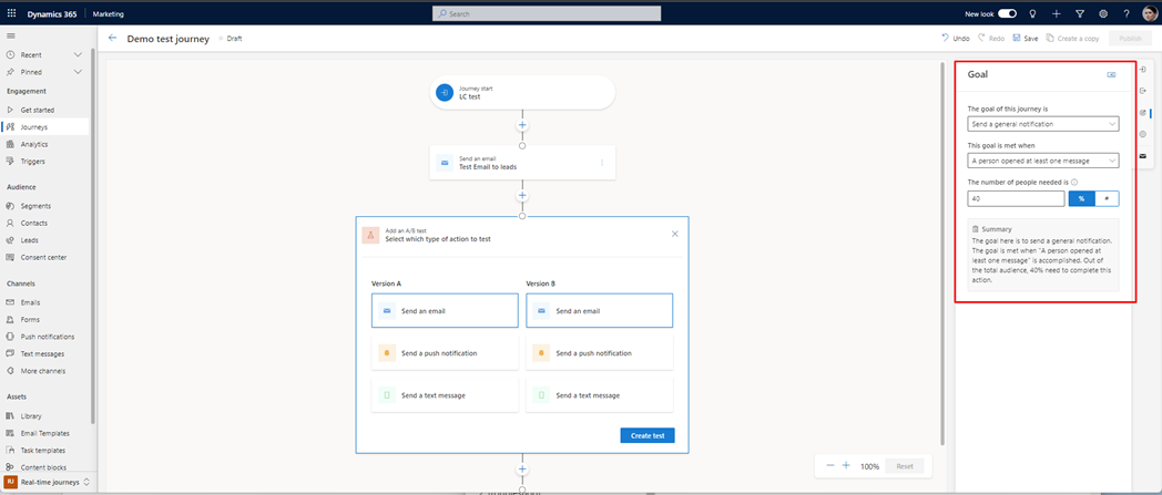 Creating Real-time Marketing Customer Journeys in Dynamics 365 - Setting the Journey end details
