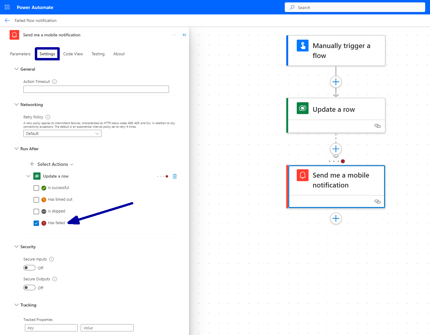 how to set up Instant Mobile Notifications For Failed Power Automate Flows