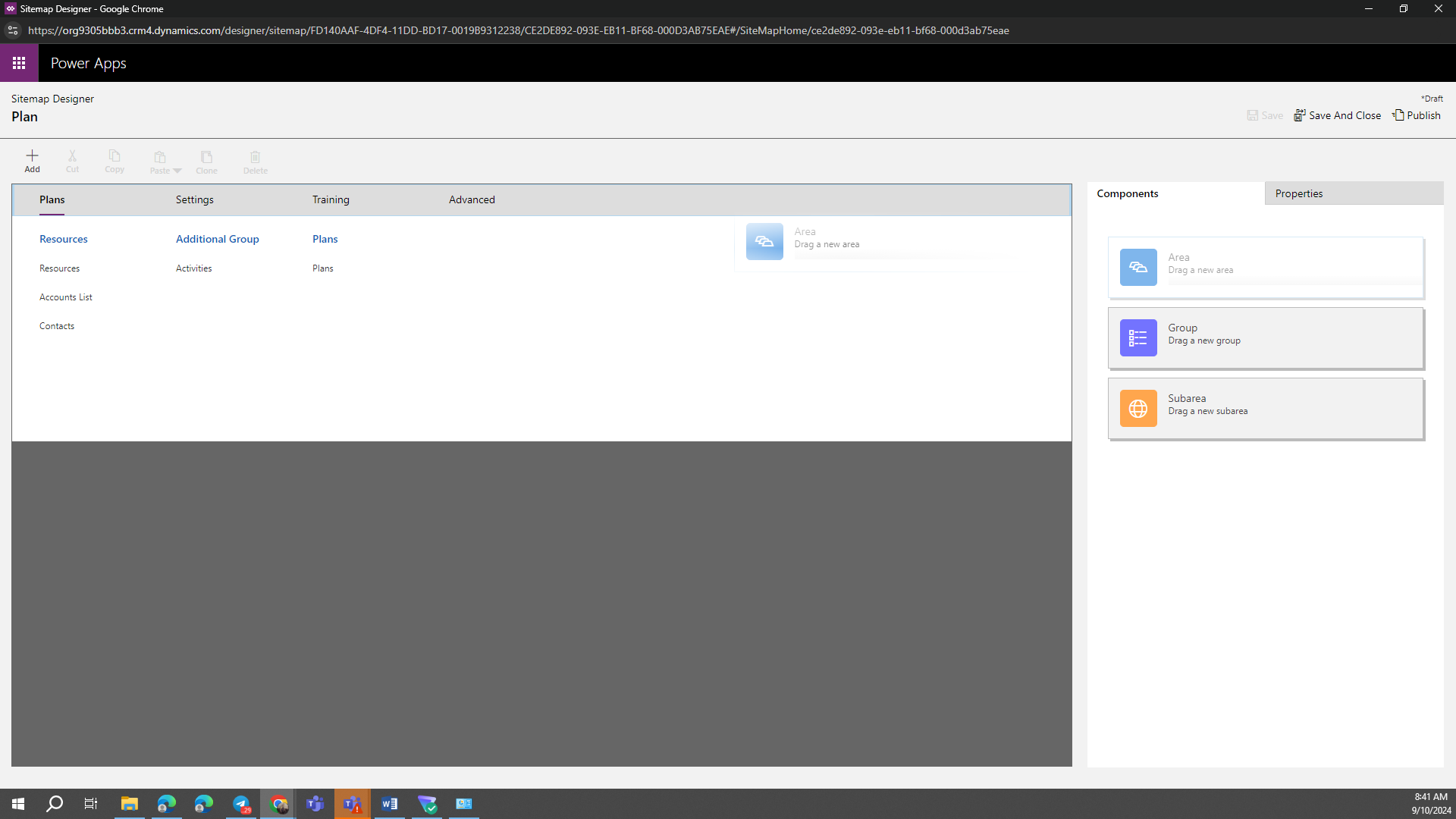 How to Edit the Sitemap and Add Items to the Menu with Power Apps - Default Sitemap in Advanced Settings