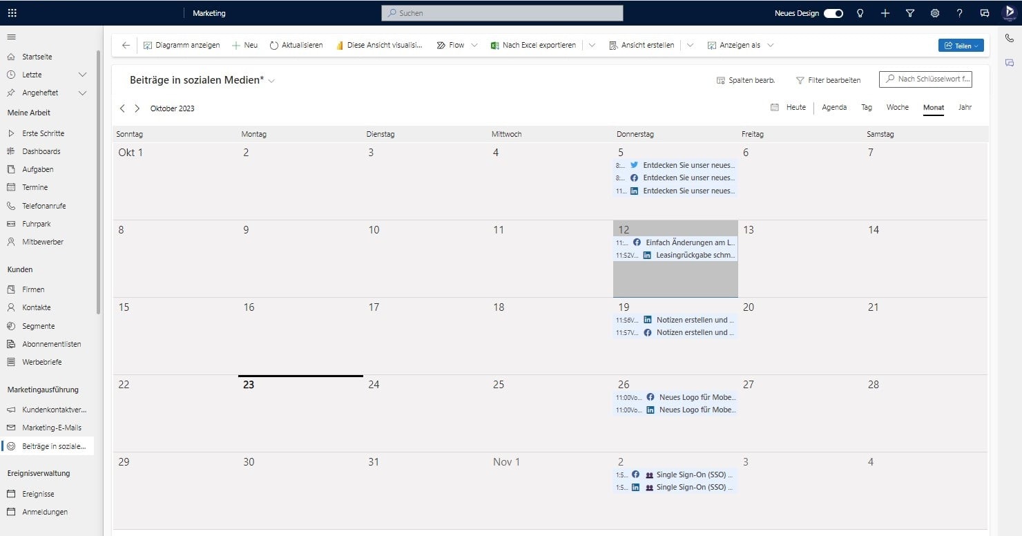 Dynamics 365 Marketing features - SMM