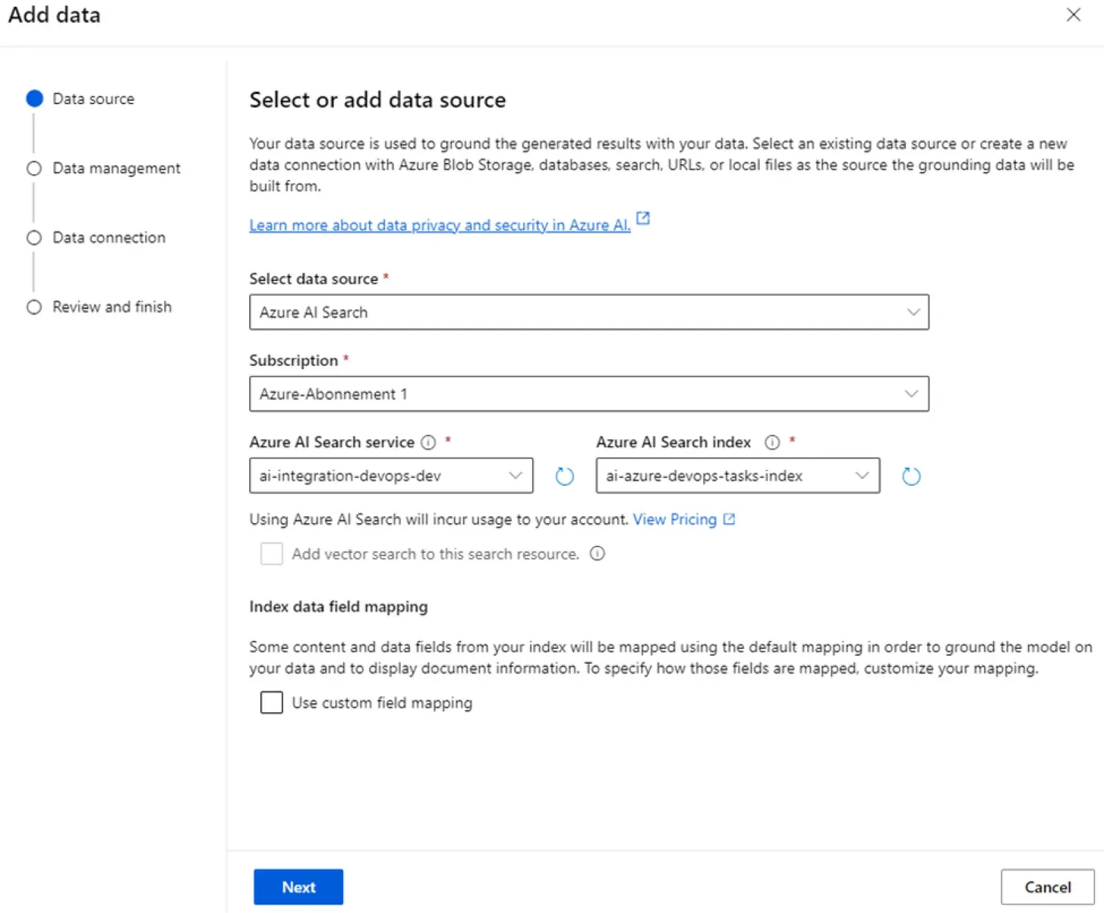 how to integrate Azure Open AI Chatbot with Azure DevOps