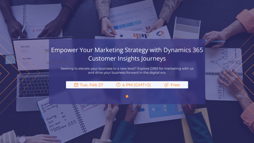 Dynamics 365 Customer Insights Journeys - webinar