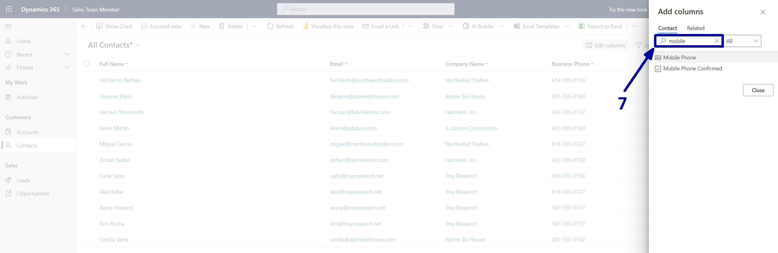how to Add/Delete/Rearrange Columns in Dynamics 365 Personal View