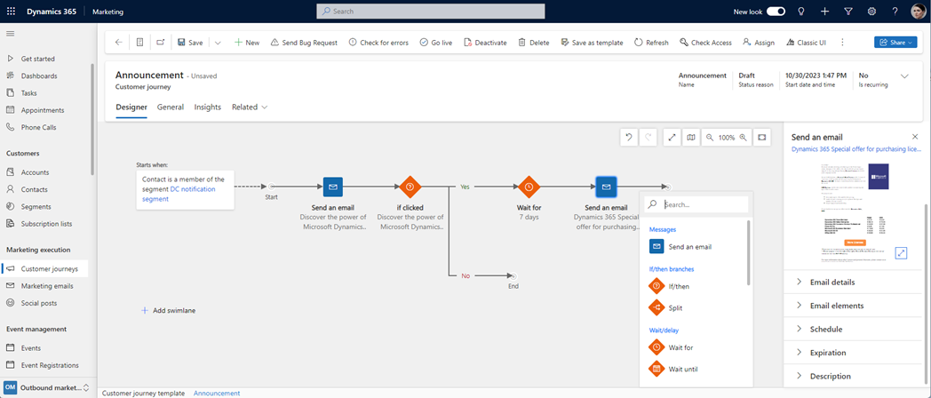 Outbound Marketing vs. Real-Time Marketing - Configure Tiles