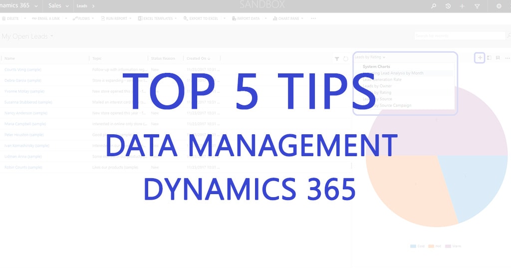 Top 5 Data Management Tips For Dynamics 365 Users